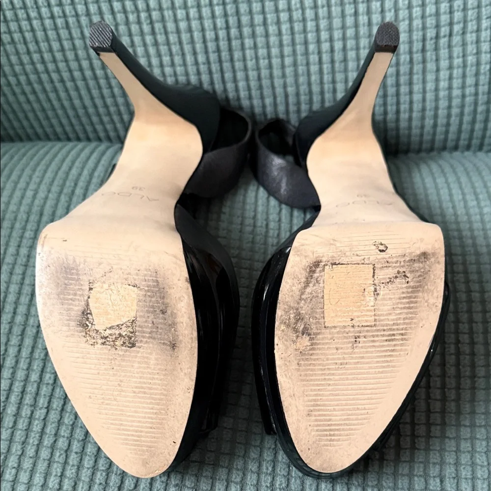 Elegant Black Slingback Heels 5”, Aldo Used - Picture 9 of 16